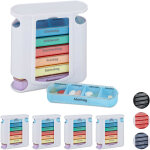 Pilulier 7 jours, lot de 5, 4 compartiments, boîte médicaments, semainier comprimés, matin midi soir ... Pilulier 7 jours, lot de 5, 4 compartiments, boîte médicaments, semainier comprimés, matin midi soir ...
