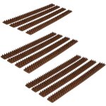Relaxdays - piques pour murs et barrires, lot de 12 ranges, gouttires, anti - oiseaux, anti - pigeons, ...