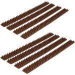 Relaxdays - piques pour murs et barrires, lot de 8 ranges, gouttires, anti - oiseaux, anti - pigeons, ...