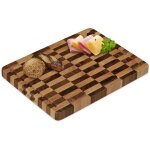 Planche  dcouper en bois massif, acacia, mnage vos lames, avec rcuprateur de jus, 40x30cm, marron ...