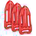 Planche de sauvetage gonflable, lot de 3, avec corde, pour le carnaval, accessoire de piscine, boue, ...