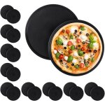 Relaxdays - plaque  pizzas, lot de 20, plat  four, acier au carbone, moule, plateau, antiadhsive, ...