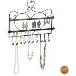 Porte - bijoux mural, pour colliers, boucles d'oreilles & bracelets, prsentoir, 30 x 36, 5 x 3, 5 cm, ...