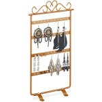 Relaxdays porte - boucles d?oreilles, prsentoir  bijoux, 44 emplacements, en fer, hlp : 30, 5 x 16, ...