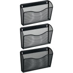 Porte - documents mural en lot de 3, fer, pour magazines et journaux, h x l x p : 22 x 35, 5 x 8, 5 cm, ... Porte - documents mural en lot de 3, fer, pour magazines et journaux, h x l x p : 22 x 35, 5 x 8, 5 cm, ...