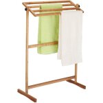 Relaxdays porte - serviettes sur pied, sche - serviettes avec 4 barres, hlp: 98x66x31 cm, support serviettes, ...