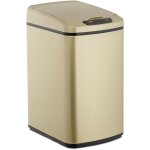 Poubelle capteur 12 l, automatique, récipient carré, senseur déchets couvercle et boîte intérieure, rose ... Poubelle capteur 12 l, automatique, récipient carré, senseur déchets couvercle et boîte intérieure, rose ...
