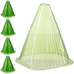 Reaxdays cloche � salade, lot de 40, en pvc, protection contre le gel et les escargots, hlp : 22 x 19 ...
