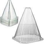 Reaxdays cloche � salade, lot de 80, pvc, protection contre le gel et les escargots, hlp : 22 x 19 x ...