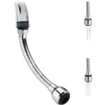 Relaxdays robinet rallonge, flexible, 2 types de jets, économiseur eau, rallonge, 4 filières, 30cm de ... Relaxdays robinet rallonge, flexible, 2 types de jets, économiseur eau, rallonge, 4 filières, 30cm de ...