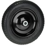 Relaxdays - roue de brouette 3. 00 - 8, pneu en caoutchouc pu, avec jante acier, increvable, charge maximale ...
