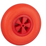 Relaxdays roue de brouette 3. 50 - 6, caoutchouc, jante en plastique, pour chariot, robuste, jusqu? ...