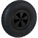Relaxdays - roue de brouette 3. 50 - 6, caoutchouc, jante en plastique, rechange pour chariot, jusqu' ...