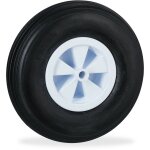 Relaxdays - roue de brouette 3. 50 - 6, caoutchouc, jante en plastique, rechange, increvable, 100 kg ...