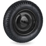 Relaxdays - roue de brouette 3. 50 - 8 avec axe fixe, jante en acier, capacit de charge maximale : 120 ...