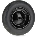 Relaxdays - roue de brouette 3. 50 - 8 avec axe fixe, pneu caoutchouc (pu), jante en acier, charge maximale ...