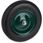 Relaxdays roue de brouette 4. 80 4. 00 - 8, pneu en caoutchouc plein avec jante acier, charge 120 kg, ...