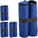 Sac de lestage, lot de 4, tissu oxford, � remplir de sable, fixation de tente, poids, tonnelle, bleu ...