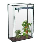 Serre de jardin tomate, balcon, protection, bche, hlp 150x100x50 cm, acier, pvc, transparent - relaxdays ...