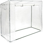 Serre de jardin � tomates xl b�che avec toit inclin� ch�ssis et housse plantes h x l x p: 160 x 200 x ...