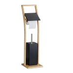 Relaxdays serviteur wc, en bambou, non fixe, brosse et porte - brosse, h x l x p : 74 x 20 x 20 cm, noir ... Relaxdays serviteur wc, en bambou, non fixe, brosse et porte - brosse, h x l x p : 74 x 20 x 20 cm, noir ...