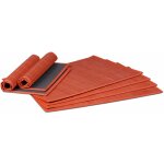 Set de table, 6 dessous, rectangulaire, 45 x 30 cm, pour la salle  manger ou la cuisine, rouge - relaxdays ...