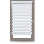 Store enrouleur double face klemmfix en blanc sans perage fentre porte balcon en tissu 76x156 cm, blanc ...