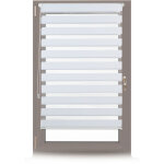 Store enrouleur double face klemmfix en blanc sans perage fentre porte balcon en tissu 81x156 cm, blanc ...