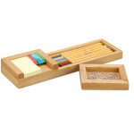 Support � crayons, organiseur de bureau en 3 pi�ces, support & porte stylos, hlp 3, 8 x 31 x 9 cm, naturel ...