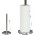 Support  essuie - tout en acier inoxydable, lot de 2, porte - rouleau sur pied, cuisine, hxd: 33 x 15 ...
