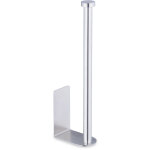 Support papier toilettes, autocollant, pour 2 rouleaux, hxlxp: 26x4, 5x7, 5 cm, porte - papier wc mural, ...