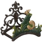 Support pour le tuyau d'arrosage, mural, antique, montage mural, fonte de fer, hlp 23x24x15 cm, multicolore ...