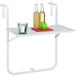 Table balcon suspendue, rabattable, réglable en hauteur sur 3 niveaux, aspect bois, lxp 59, 5 x 35, 5 ... Table balcon suspendue, rabattable, réglable en hauteur sur 3 niveaux, aspect bois, lxp 59, 5 x 35, 5 ...