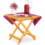 Relaxdays table pliante en bois, pour salon, balcon et terrasse, robuste, console, hlp : 50 x 50 x 50 ... Relaxdays table pliante en bois, pour salon, balcon et terrasse, robuste, console, hlp : 50 x 50 x 50 ...