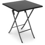Relaxdays - table pliante de jardin bastian, pour le camping, pratique, h x l x p : 74 x 61, 5 x 61, ...