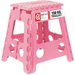 Tabouret pliable, antidrapant, 120 kg charge max. , poigne, escabeau pliable, hxlxp: 39 x 38, 5 x 32 ...