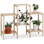Relaxdays - tagère pour plantes en bois support pot de fleurs en escalier décoration hxlxp: 70 x 89 x ... Relaxdays - tagère pour plantes en bois support pot de fleurs en escalier décoration hxlxp: 70 x 89 x ...