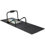 Tapis de protection sol dalle amortissante son fitness noir 60 x 60 cm, 3m set de 8, 1cm paisseur, ...