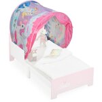 Tente pour enfant, système « pop up », pour le lit de votre bout de chou, licornes, lp 220x79 cm, multicolore ... Tente pour enfant, système « pop up », pour le lit de votre bout de chou, licornes, lp 220x79 cm, multicolore ...