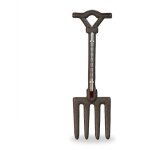 Thermom�tre d�coratif pour jardin, analogique, fonte de fer, mural, antique, fourche, hl : 30 x 9 cm, ...