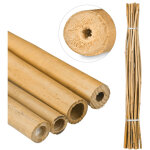 Relaxdays - tiges en bambou 150 cm, en bambou naturel, btons en bambou comme tuteur ou dcoration, pour ...