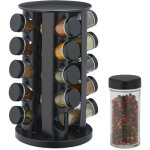 Relaxdays - tourniquet à épices avec 20 pots en verre, rotatif, embouts tamiseur, remplir, pour la cuisine, ... Relaxdays - tourniquet à épices avec 20 pots en verre, rotatif, embouts tamiseur, remplir, pour la cuisine, ...