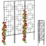 Treillis de jardin, métal, lot de 3, à planter, tuteur pour plantes grimpantes, 122 x 30, 5 cm, jardin, ... Treillis de jardin, métal, lot de 3, à planter, tuteur pour plantes grimpantes, 122 x 30, 5 cm, jardin, ...