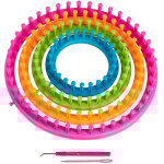 Tricotins circulaires, 4 anneaux, enfants & adultes, bonnets & charpes, d: 28cm, 24cm, 19cm, 14 cm, ...