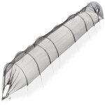 Tunnel de forage, 5 mtres, filet pe, avec arcs tunnel, pour lgumes, fraises, jardin, pliable, noir ...