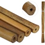 Relaxdays - tuteur pour plante en bambou, lot de 40, 120 cm, aide � la croissance des plantes, d�co, ...