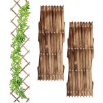 Tuteur  tomates en lot de 3, extensible, pour plantes grimpantes, 180 cm, pour jardin, balcon, marron ...