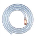 Relaxdays ? tuyau souple � siphonner 240 cm ? pvc transparent ? d�bit 4 l / min ? valve anti - corrosive ...