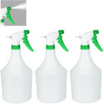 Vaporisateur 1 l, lot de 3, plantes, spray, fleurs, jardinage, brumisateur, graduation, arrosage, blanc ...