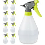 Vaporisateur 500ml, lot de 9, plantes, spray, jardinage, brumisateur, gradu, arrosage, blanc